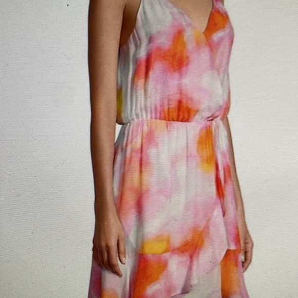 PARKER Keisha Sleeveless Summer Dress in Tie-Dyed Silk Blend - Picture 2 of 11